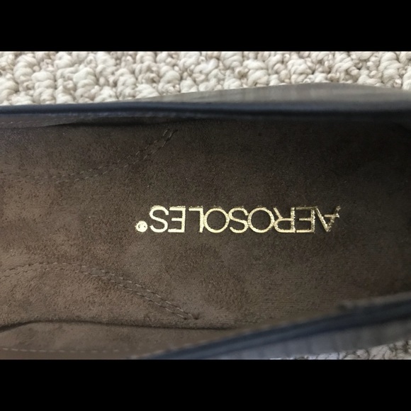 Comfy Aerosole flats, black and gold - Picture 3 of 3